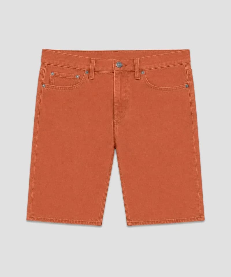 Bermuda jean liso terracota — Bermudas