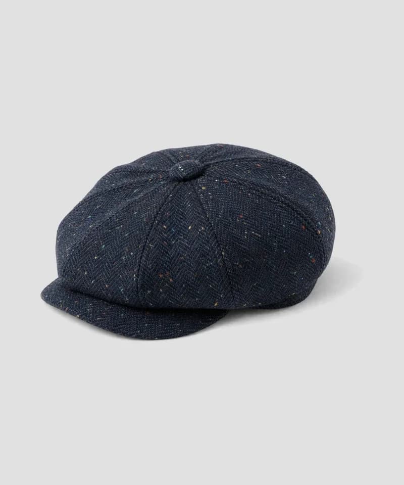 Boina newsboy Donegal azul marino — Boinas