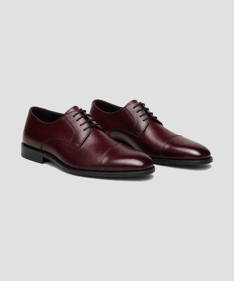 Oxford cap toe guinda — Calzado