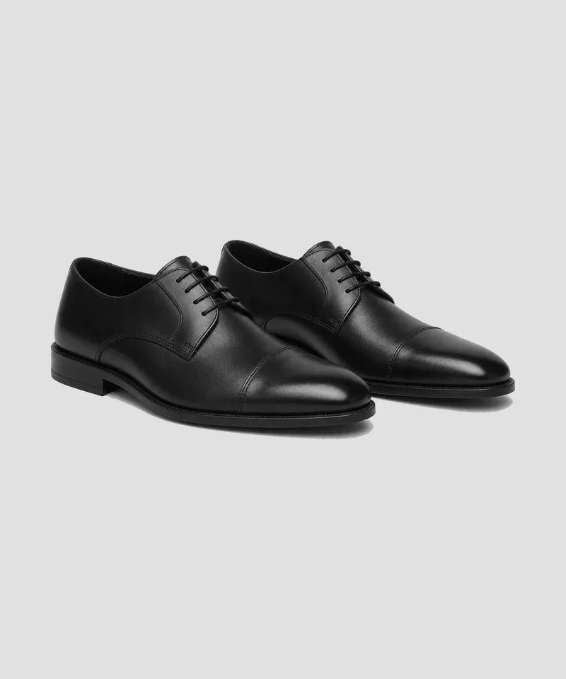 Oxford cap toe negro — Calzado