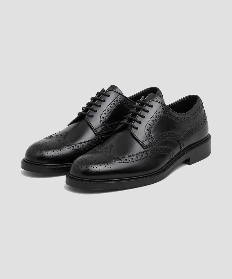 Wingtip brogue negro — Calzado