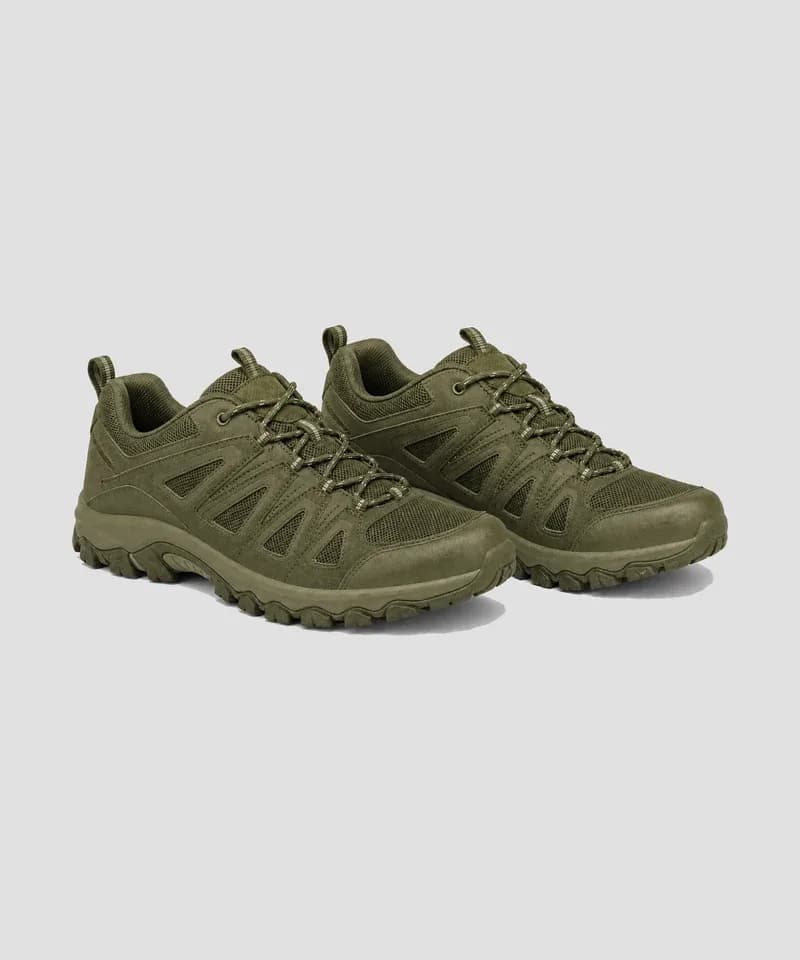Zapatilla de trekking verde oliva — Calzado