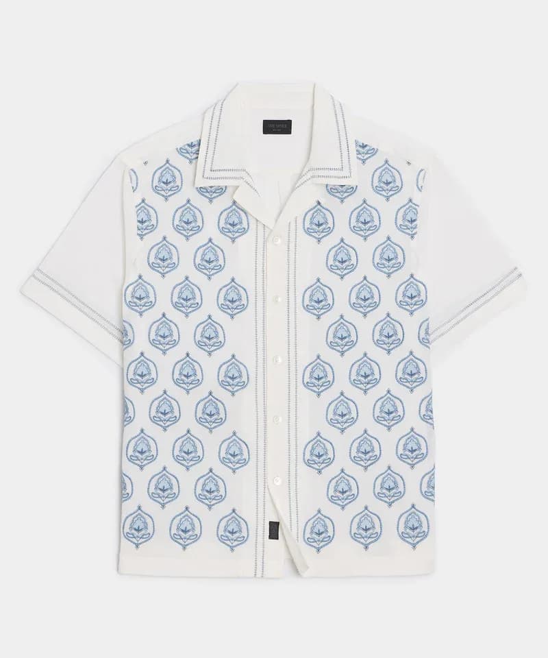 Remera estampada off white