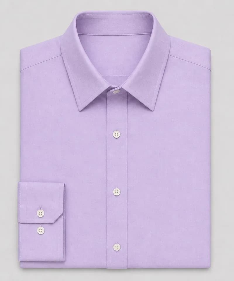 Camisa lisa lila con mangas — Camisas