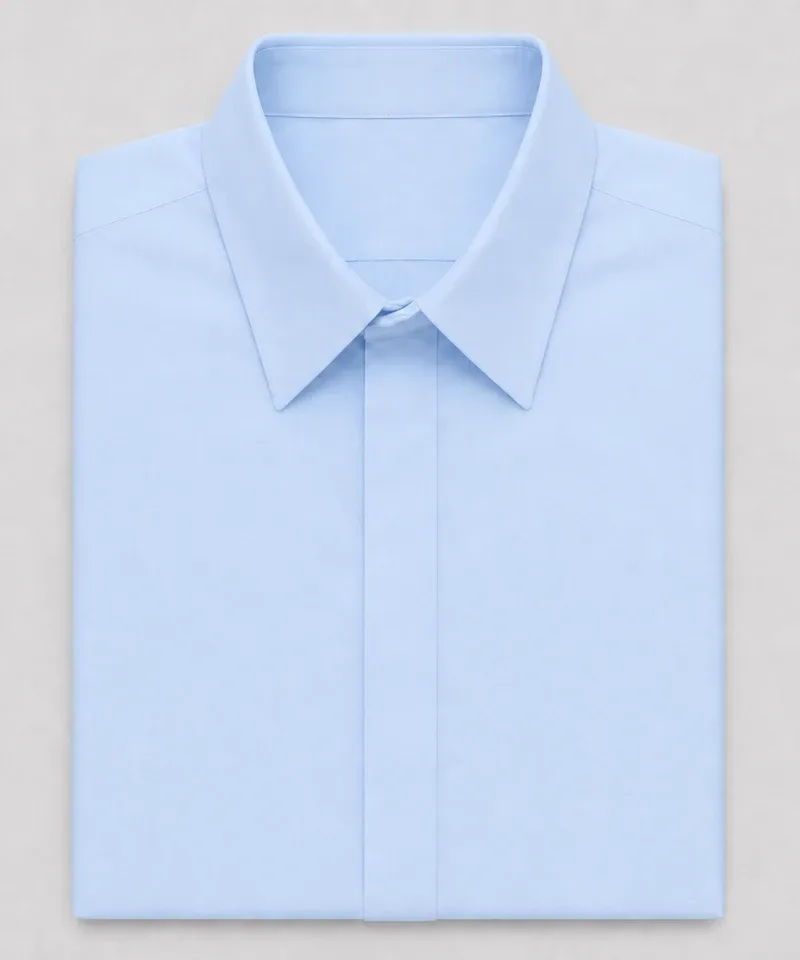 Camisa lisa sin botones celeste — Camisas