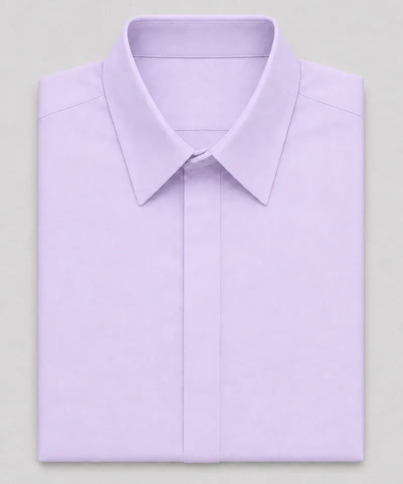 Camisa lisa sin botones lila — Camisas