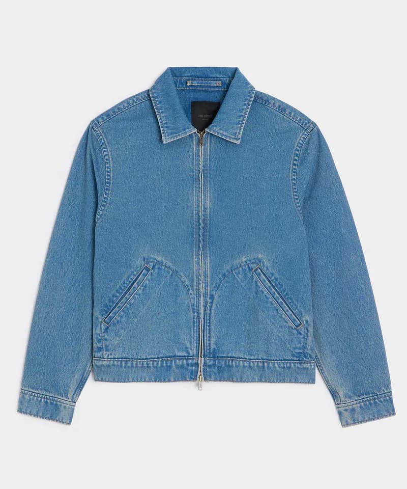Campera jean azul