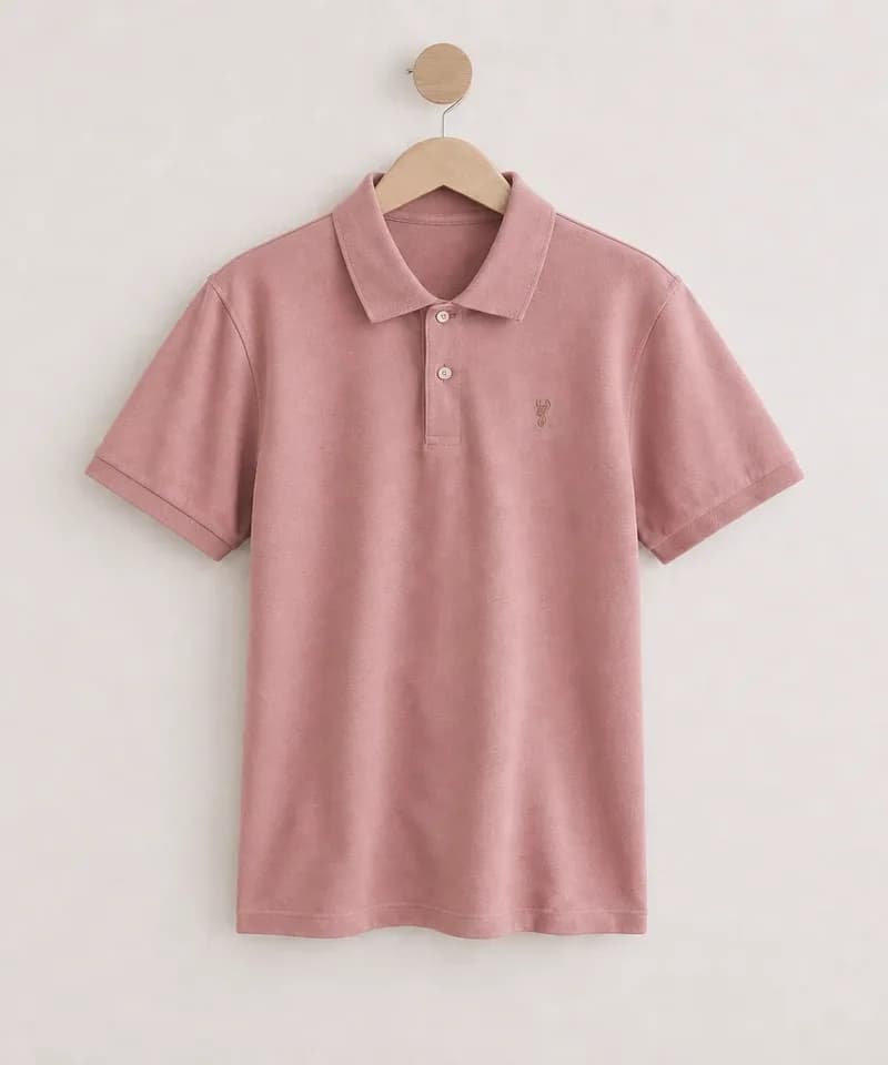 Chomba manga corta rosa palo — Chombas
