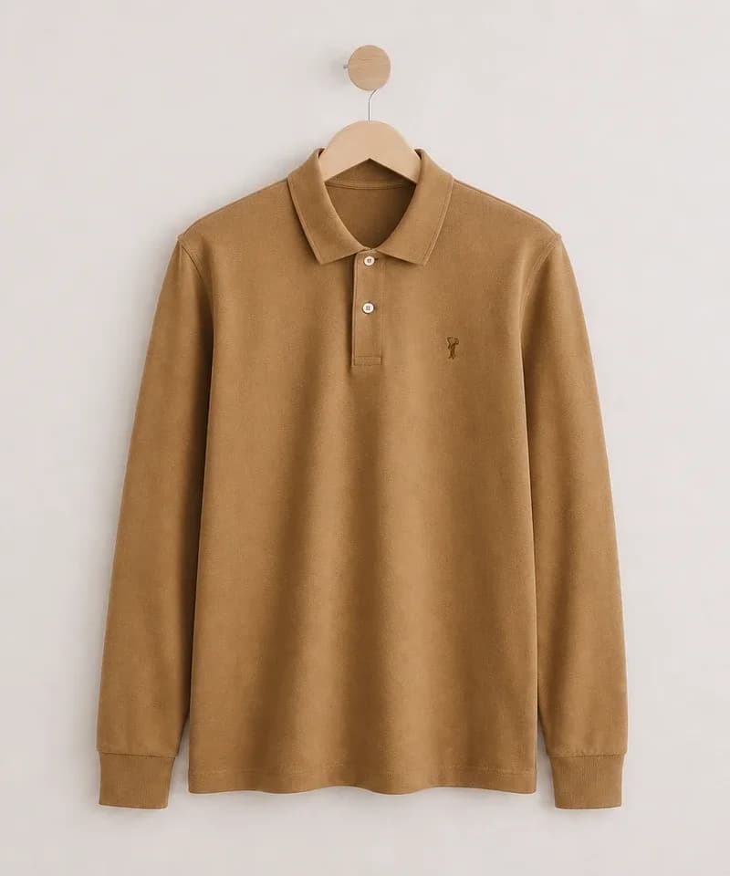 Chomba manga larga camel — Chombas