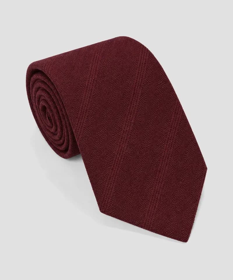 Corbata bordó espigada — Corbatas