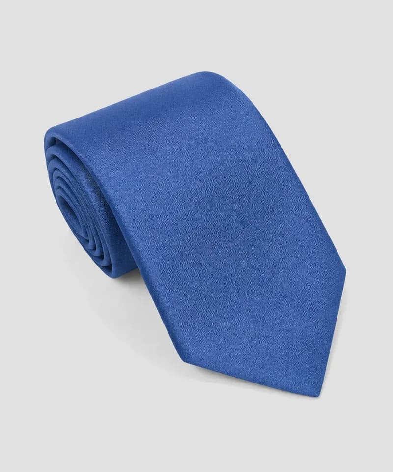 Corbata azul Francia lisa — Corbatas