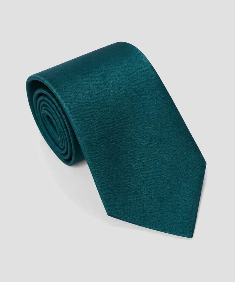 Corbata azul petróleo lisa — Corbatas