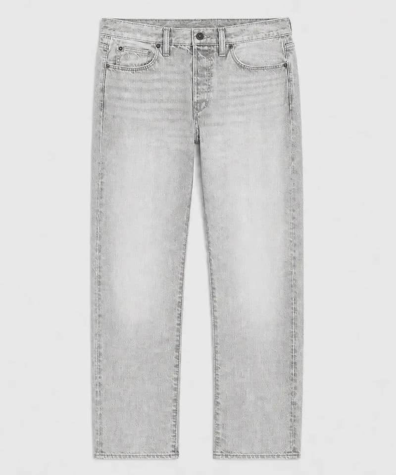 Jean deslavado gris ácido — Jeans