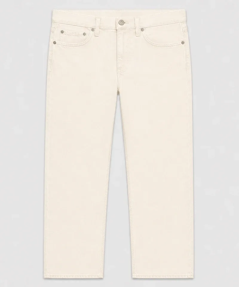 Jean liso crema — Jeans