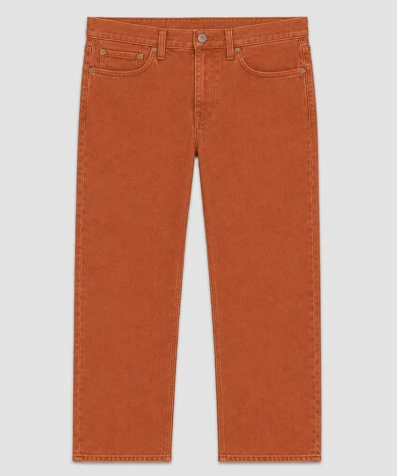 Jean liso terracota — Jeans