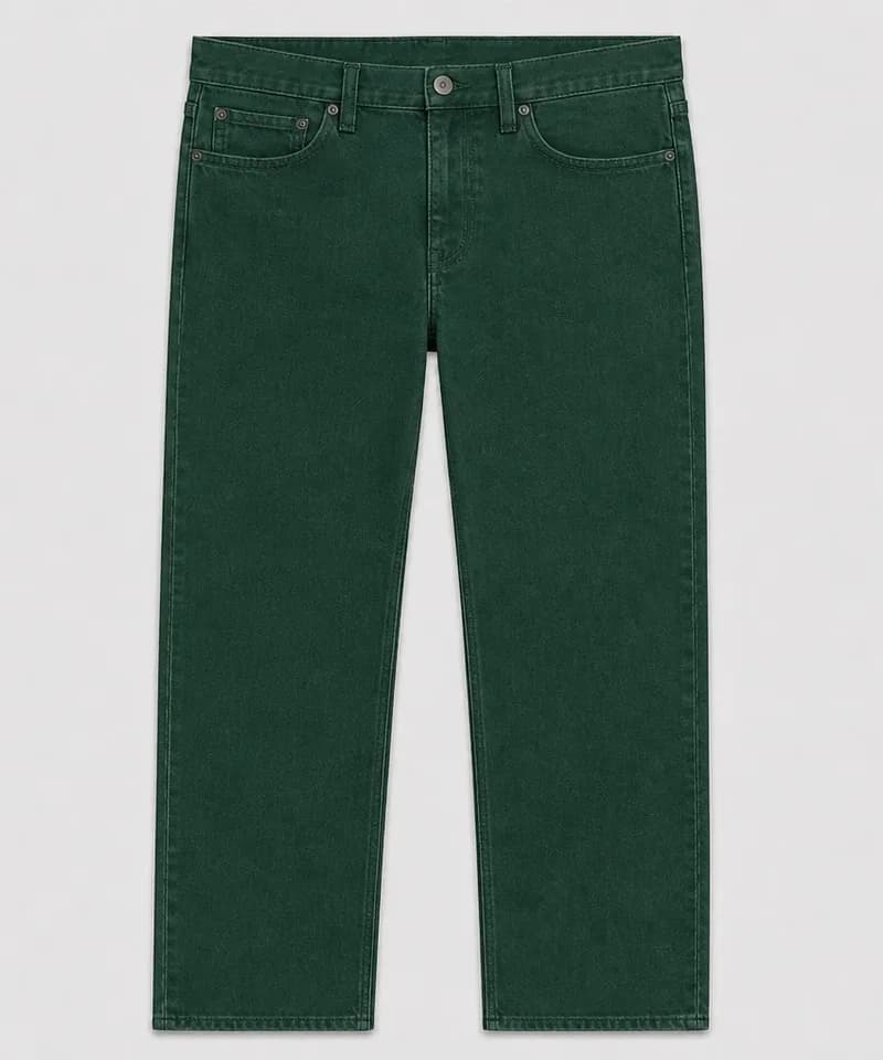 Jean liso verde bosque — Jeans