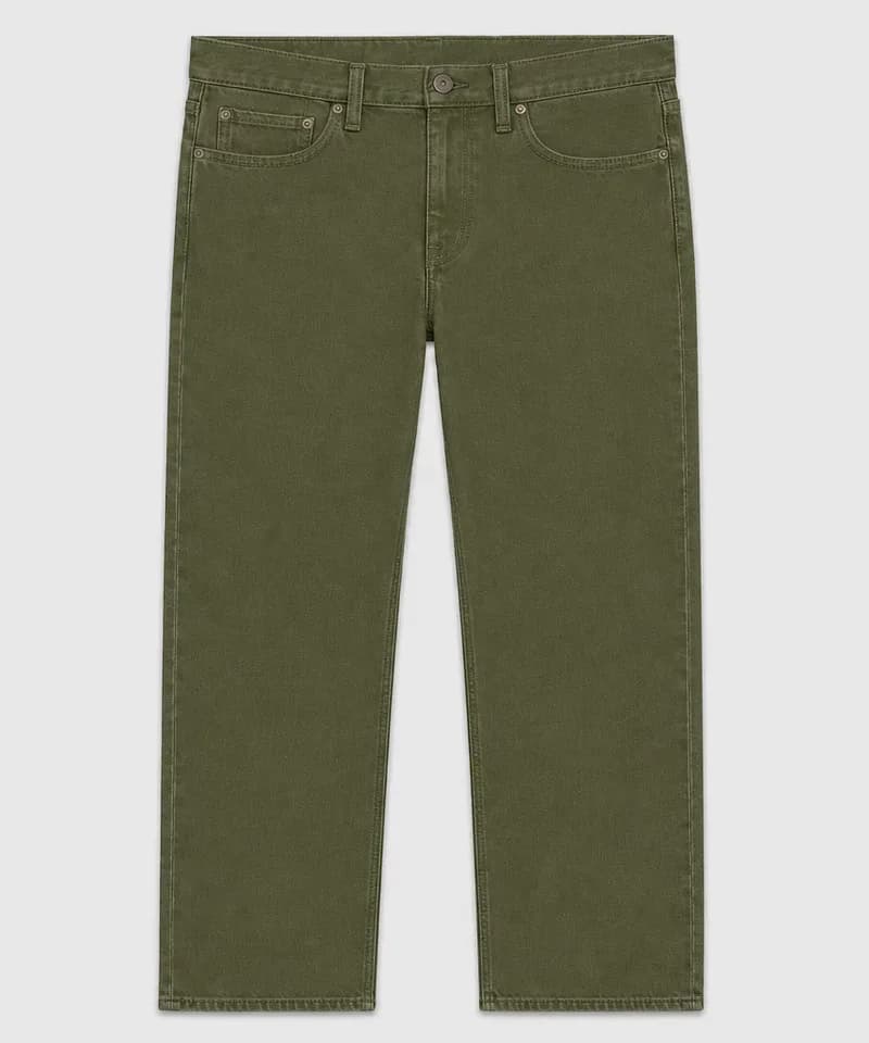 Jean liso verde oliva — Jeans