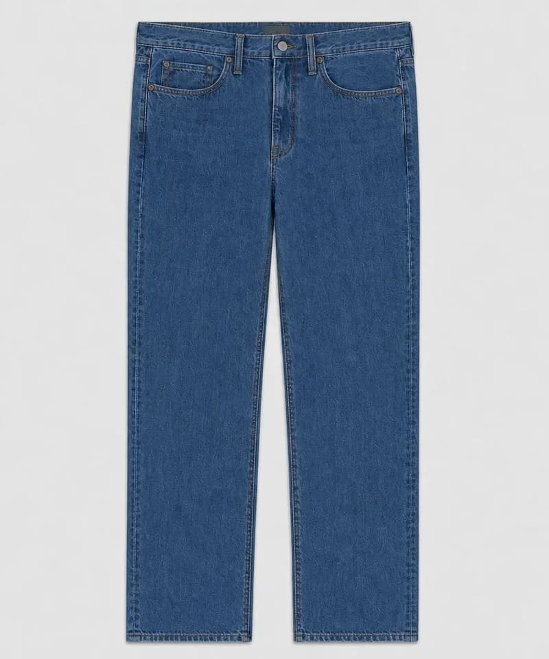 Jean relaxed índigo medio — Jeans