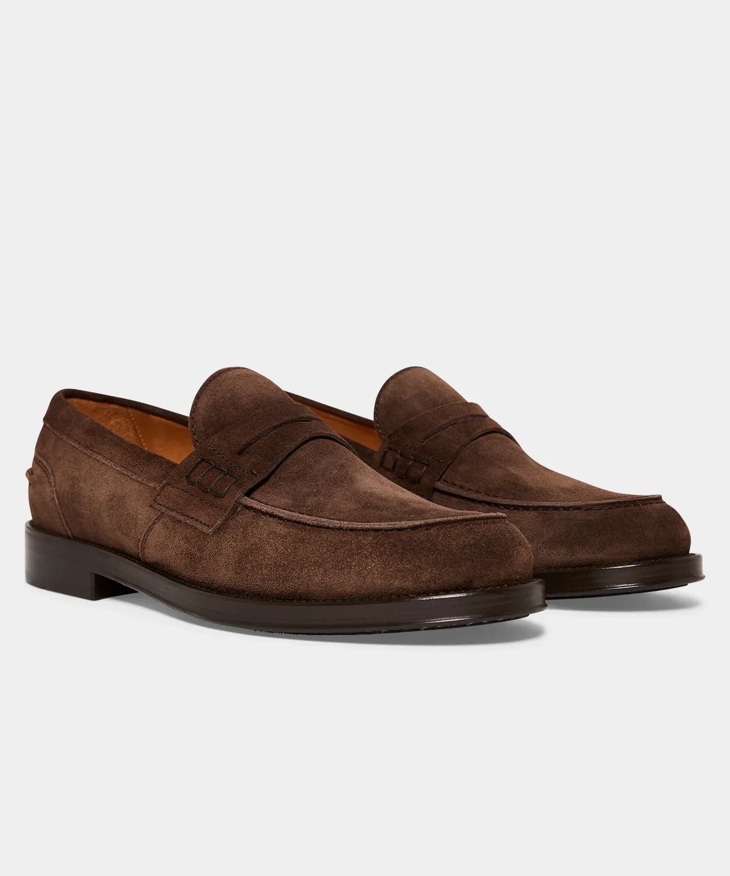 Mocasín gamuza marrón penny