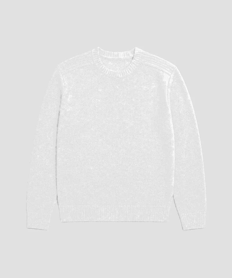 Sweater cuello redondo blanco — Sweaters