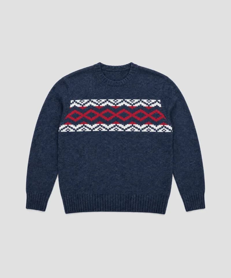 Sweater Fair Isle azul marino — Sweaters