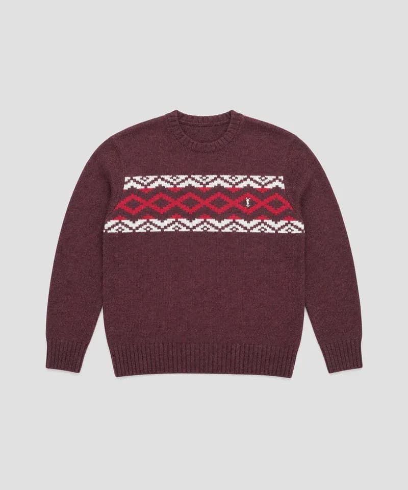 Sweater Fair Isle bordó — Sweaters