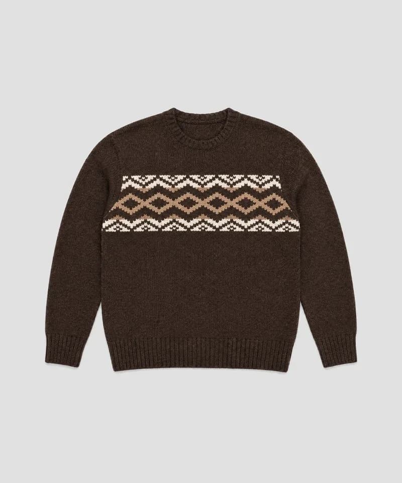 Sweater Fair Isle chocolate — Sweaters
