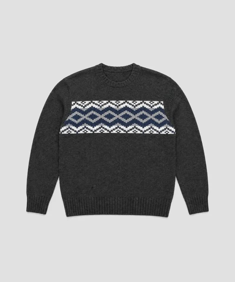 Sweater Fair Isle gris carbón — Sweaters