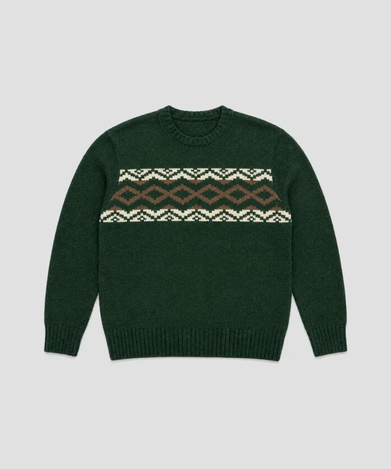 Sweater Fair Isle verde bosque — Sweaters