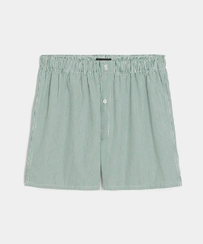 Boxer a rayas verde y blanco