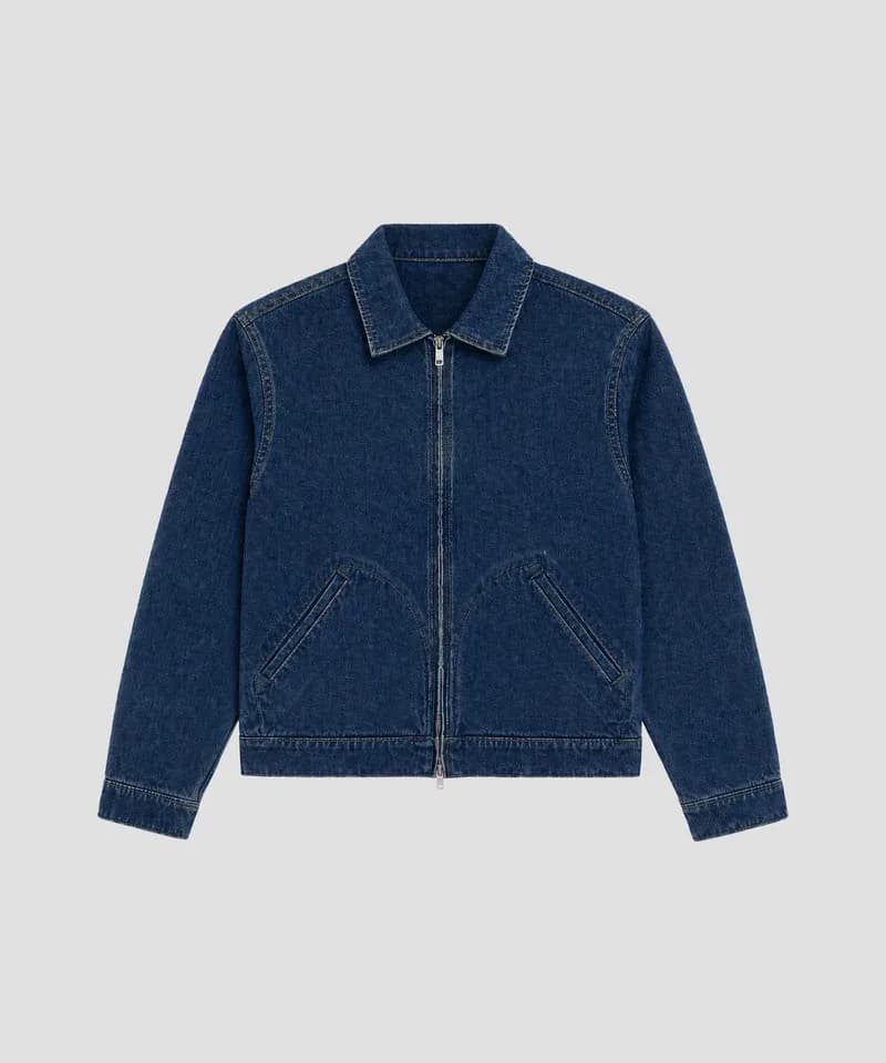 Campera jean azul oscuro — Camperas